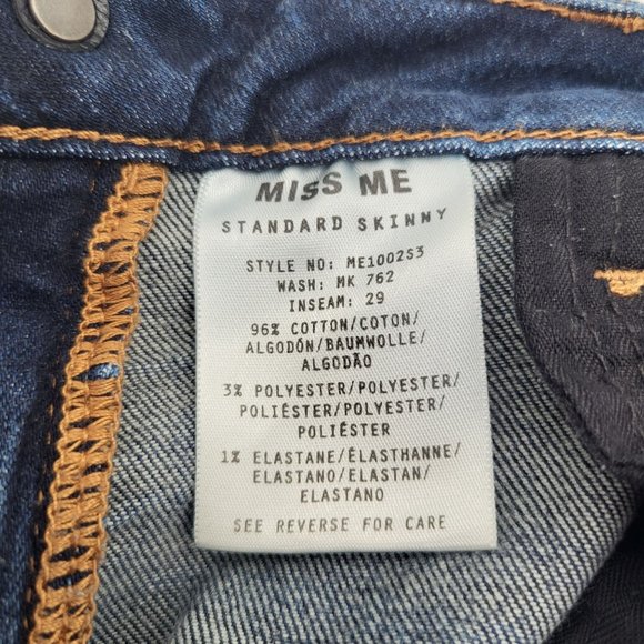 Miss Me Standard Skinny Stretch Jean SZ 25 - Picture 9 of 14